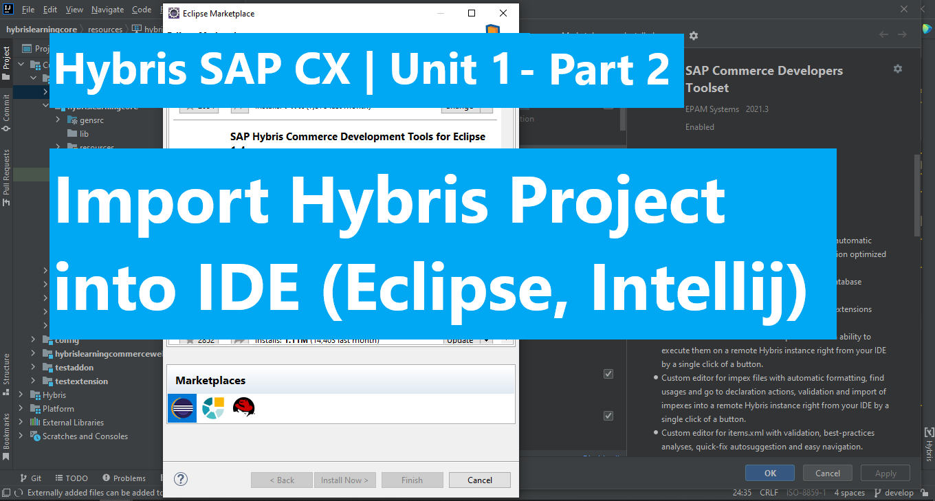 Hybris Import Hybris project into IntelliJ | Eclipse